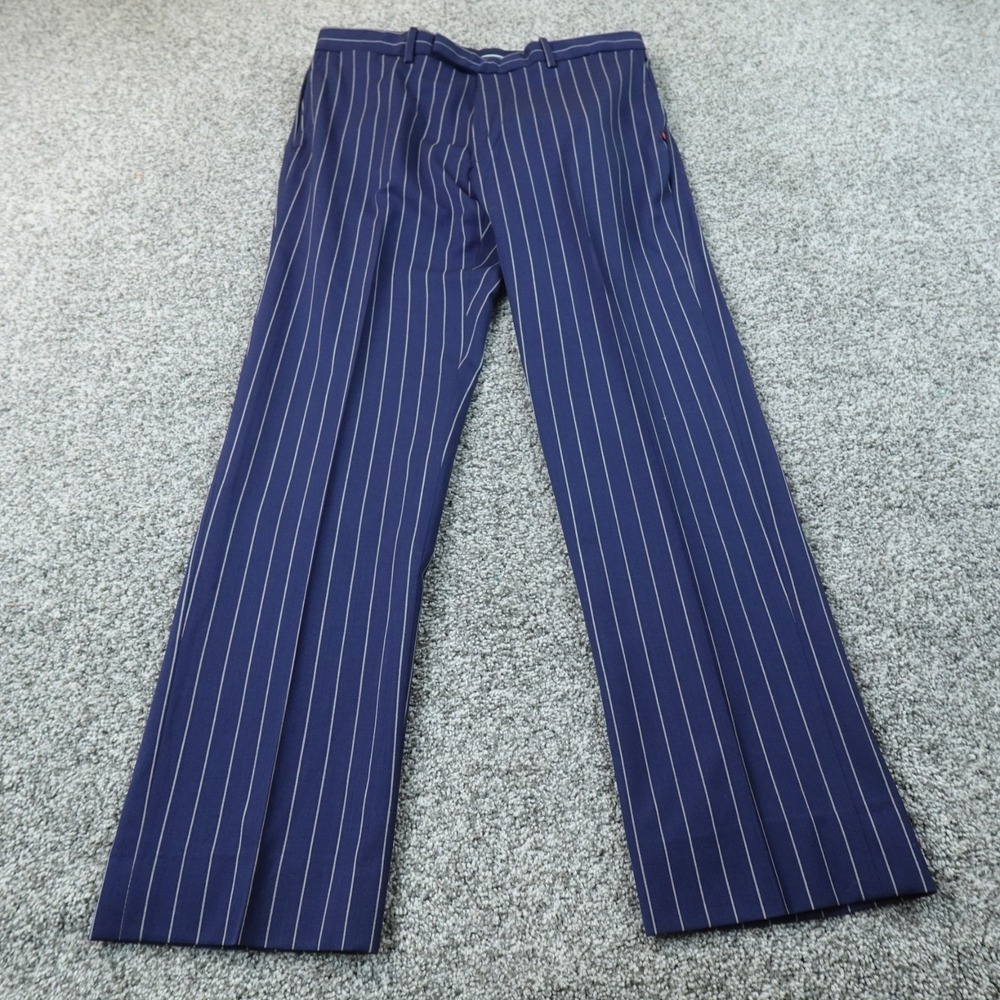 Ralph Lauren Pants Mens 34X32 Blue Pinstripe RLX Performance Chino Dress Golf